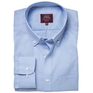 Brook Taverner Mens Whistler Long-Sleeved Formal Shirt / Sky Blue